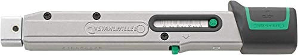Stahlwille 730 Torque Wrench, Size 4, 8-40Nm, 9x12mm Insert, 223mm Long, with Tool Carrier for Insert Tools, 50184004