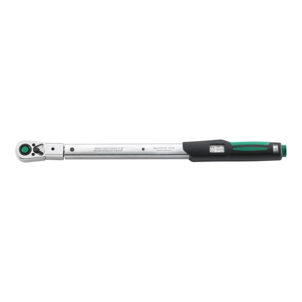Stahlwille 96502105 3/8' MANOSKOP Torque Wrench, Fine-Tooth Ratchet, 10Nm - 50Nm, QuickRelease Safety Lock, Dual Stop Signal, Click-type, Deviation ± 4%, Made in Germany