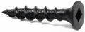 #10 x 1' Coarse Drywall Screws/Square/Bugle Head/Steel/Black Phos / 4,500 Pc. Carton