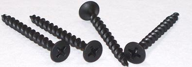 #8 x 3/4' Coarse Drywall Screws/Phillips/Bugle Head/Steel/Black Phos / 3,000 Pc. Carton