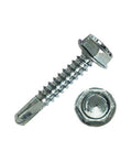 H832#8 x 2' Self Drilling Screw Hex Washer Head Zinc Qty 3,000 Box for DIY Real Men