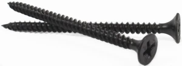 #7 x 2' Fine Drywall Screws/Phillips/Bugle Head/Steel/Black Phos / 2,500 Pc. Carton