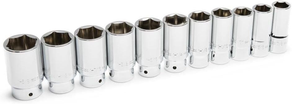 GEARWRENCH 3/4 Drive 11 Piece 6 Point Deep Socket Set SAE | 80846