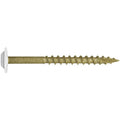 8 x 2 White Bronze Star Multipurpose Torx/Star Drive - Exterior Coated Modified Truss Head Cabinet Wood Screw - 1 Pound CASE - 42 Boxes 5,796 Screws