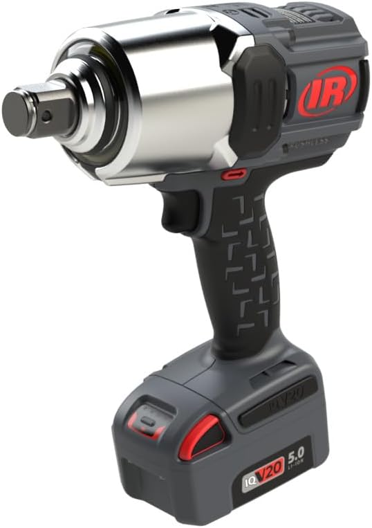 Ingersoll Rand W8191 1' 20V Cordless Impact Wrench Bare Tool, 2000 ft-lb Torque, Friction Ring Thru-hole, Pistol