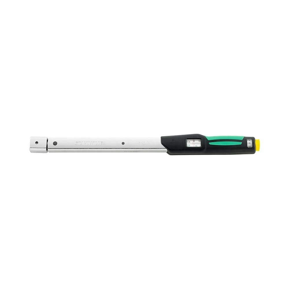 Stahlwille 96503465 Fix Service MANOSKOP Torque Wrench, 130-650 N.m, 22x28 mm, Quick Release Safety Lock, Interchangeable Plug-In Tools, 2-Component Handle, Made in Germany