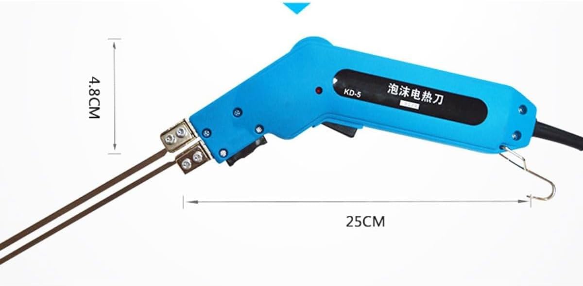 110V/230V Hot Knife Foam Cutter, 150W Electric Foam Grooving Carving Knife, with Small Slotter&305mm Flexible Blade&150mm Straight Blade, 16-Position Temperature Adjustment, for Sponge Cloth Canvas
