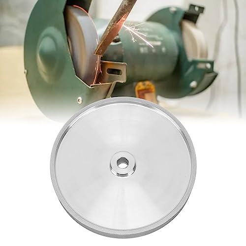 CBN Grinding Wheel 8 Inch 180 Grit 5/8 Inch Spindle for Bench Grinders Sharpening High Speed Steel Woodturning Tools