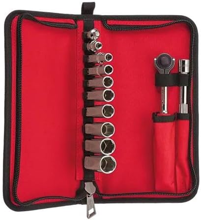 48-22-9000 Compatible with Milwaukee 3/8' Drive Socket Set, Ratchet Wrench Set, Socket Sets -12PC