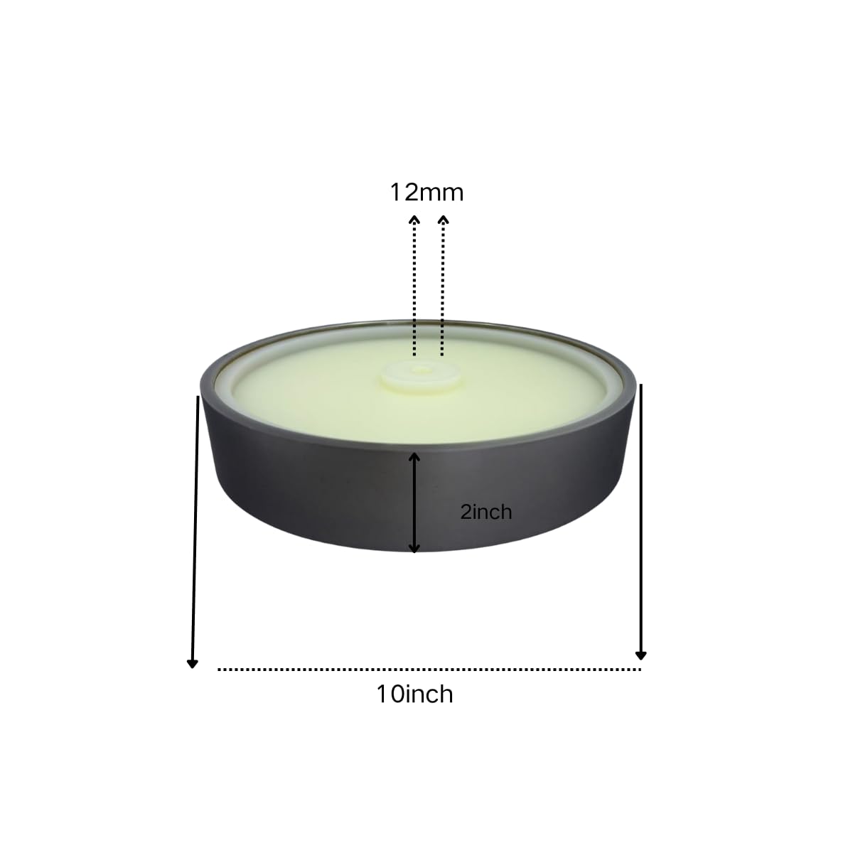 10-inch 80 grit CBN Grinding Wheel, Designed for Sharpening high-Speed Steel Tools, Lathe Tools, and Chisel Sets.Dimensions: 8' Diameter x 1' Width, 5/8' (CBN10-80)