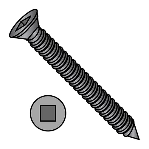 #7 x 1 Fine Drywall Screws/Square/Trim Head/Steel/Black Phos / 10000 Pc. Carton
