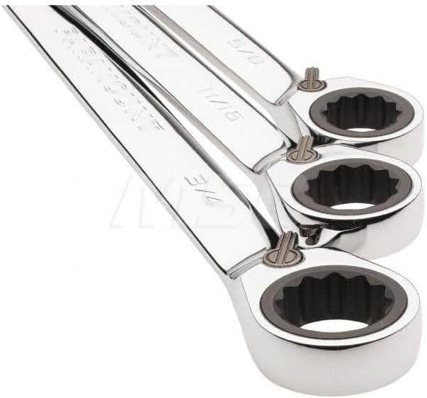 Paramount 13 Piece Reversible Ratcheting Combination Wrench Set: 5/16' to 1 inch