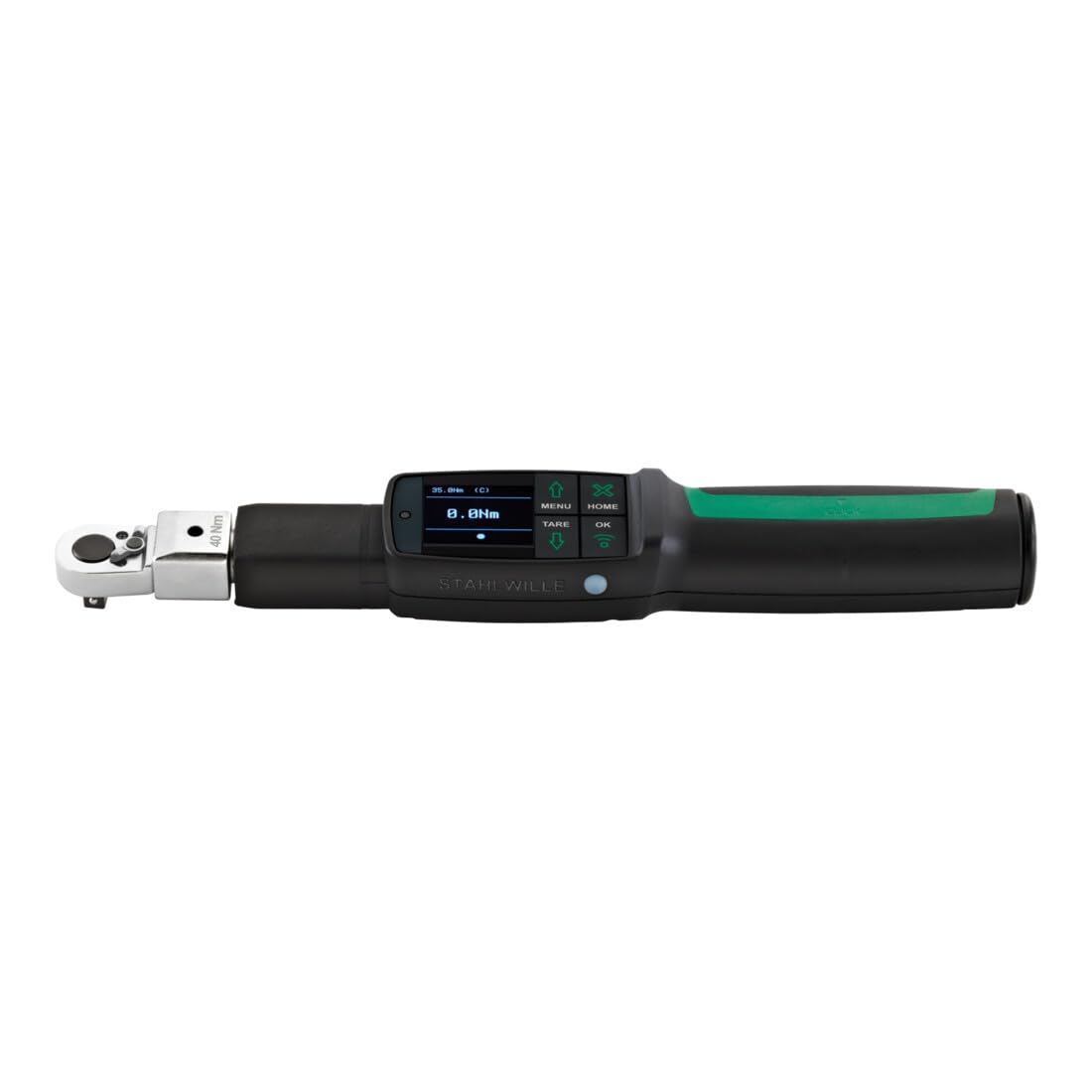 Stahlwille 96501004 MANOSKOP Tightening Angle Torque Wrench, Size 4, 4–40 N.m, Reversible Ratchet Insert, QuickRelease Safety Lock, Made in Germany