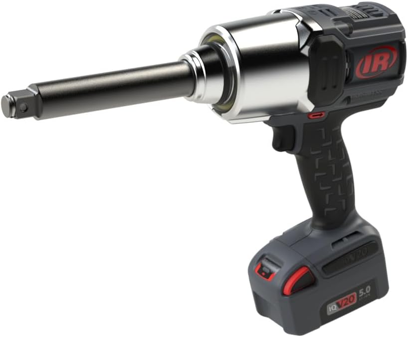 Ingersoll Rand W8571 3/4' 20V Cordless Impact Wrench Bare Tool, 2000 ft-lb Torque, 6' Extended Anvil, Friction Ring Thru-hole, Pistol