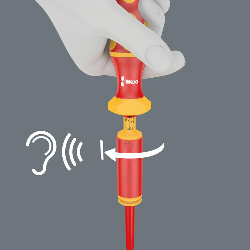 Wera 05074752001 Series 7400 VDE Kraftform adjustable torque handle (0.3-3.5 Nm), art. no. 7440 VDE x 0.3-1.2 Nm