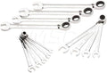 Paramount 13 Piece Reversible Ratcheting Combination Wrench Set: 5/16' to 1 inch