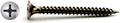 (5000) #6 X 1-5/8' Drywall Screw Phillips Bugle Head Fine Thread Black Phosphate Bulk Box