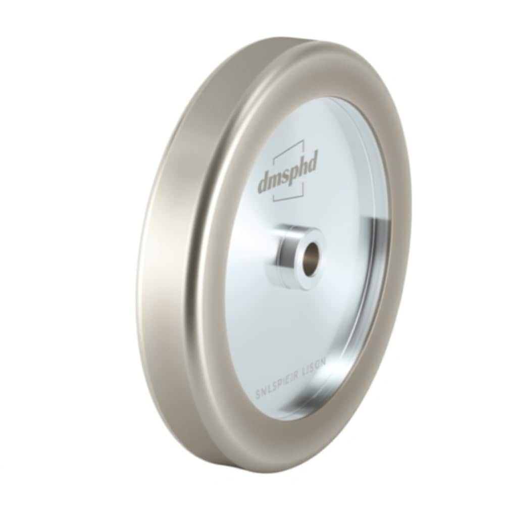 CBN Grinding Wheel 8 inch 1.25' Wide, 5/8' Bore,Aluminum Body, Suitable for High Speed Steel Tools and Bench Grinders (600 Grit)
