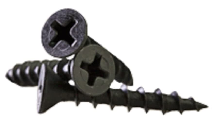 #6 x 2 Coarse Drywall Screws/Phillips/Bugle Head/Steel/Black Phos (Quantity: 3,500 pcs)