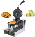Commercial Electric Dual Burger Waffle Maker, Non-Stick Hamburger Press & Ice Cream Waffle Baker for Quick Home Breakfast Cooking