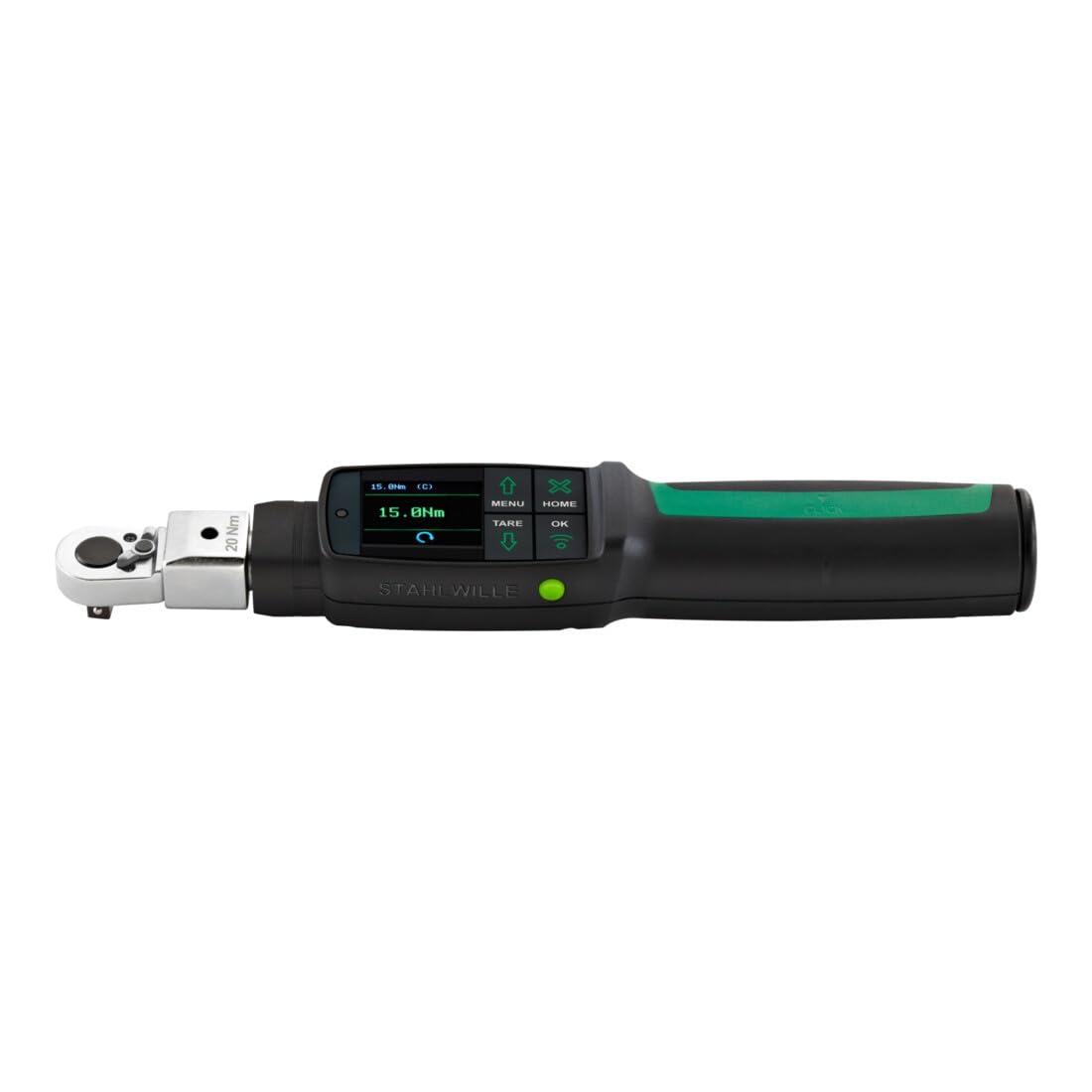 Stahlwille 96501002 MANOSKOP Tightening Angle Torque Wrench, Size 2, 2–20 N.m, Reversible Ratchet Insert, QuickRelease Safety Lock, Made in Germany