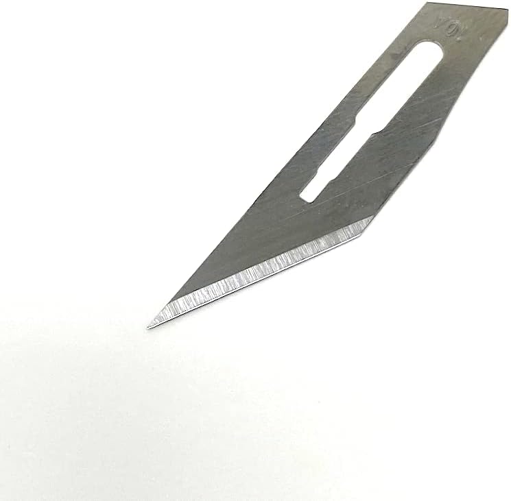 Disposable Surgical Scalpel Blades Sterile Size 10A High Grade Carbon Steel 2.1% 10xx Individually Foil Wrapped by P&P Medical Surgical (5000)