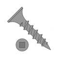 #10 x 1 Coarse Drywall Screws/Square/Bugle Head/Steel/Black Phos (Carton: 4,500 pcs)