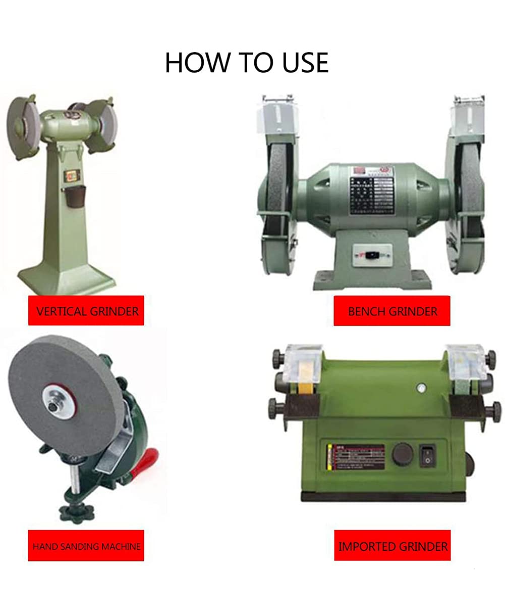 Grinding Wheel, Green Silicon Carbide Bench Pedestal Grinding Wheel 250mmx32mmx25mm 46-120 Grit(120 Grit)