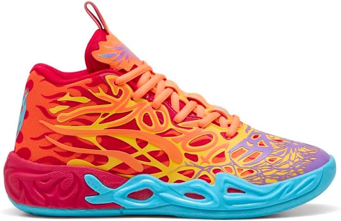 PUMA Kids Boys Mb.04 Phoenix Basketball Sneakers Shoes - Orange, Red - Size 6.5 M