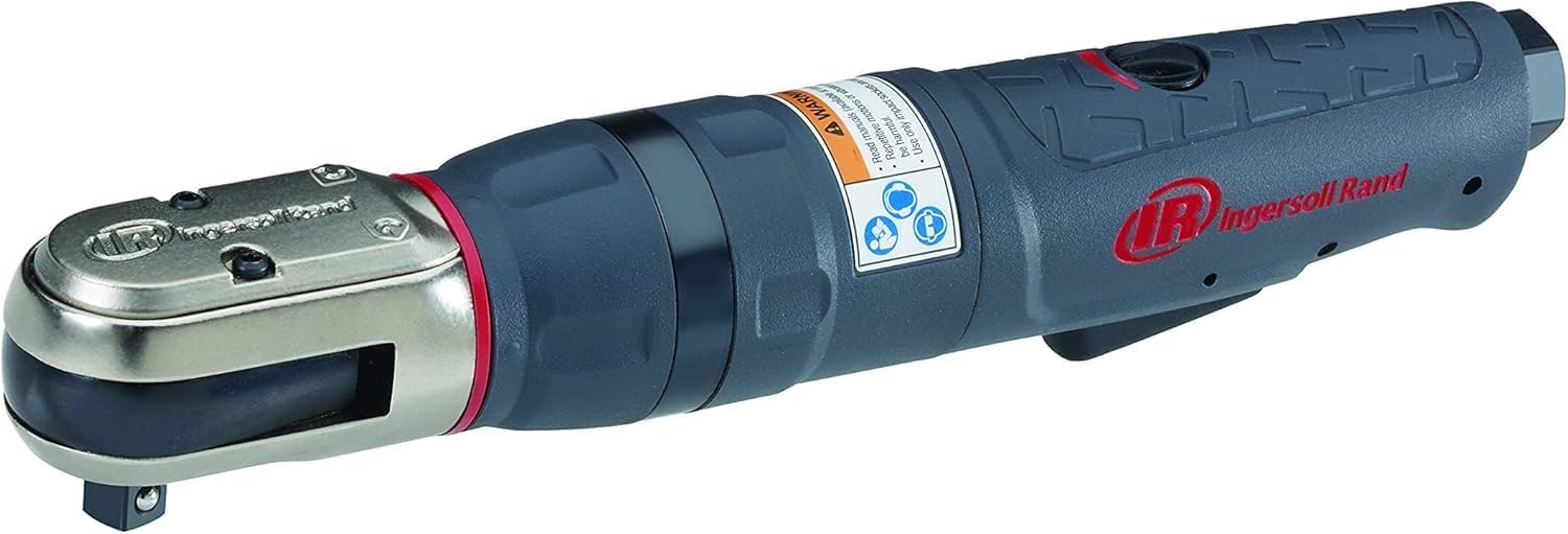 Ingersoll Rand 1207MAX-D3 3/8' Drive Air Ratchet Wrench, Power Tool w/ Up to 65 ft lbs / 88 Nm Torque Output, Max Control, Variable Speed Regulator, Adjustable Exhaust, Feather Touch Trigger, Gray