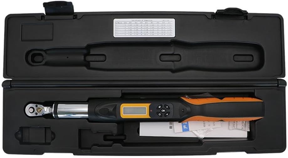 1/2 inch Digital torque wrench Professional 1/2-Inch Electronic Torque Wrench with Maximum value 135N.m Buzzer setting range 6.75 to 135N.m 100 records Data Storage 535mm