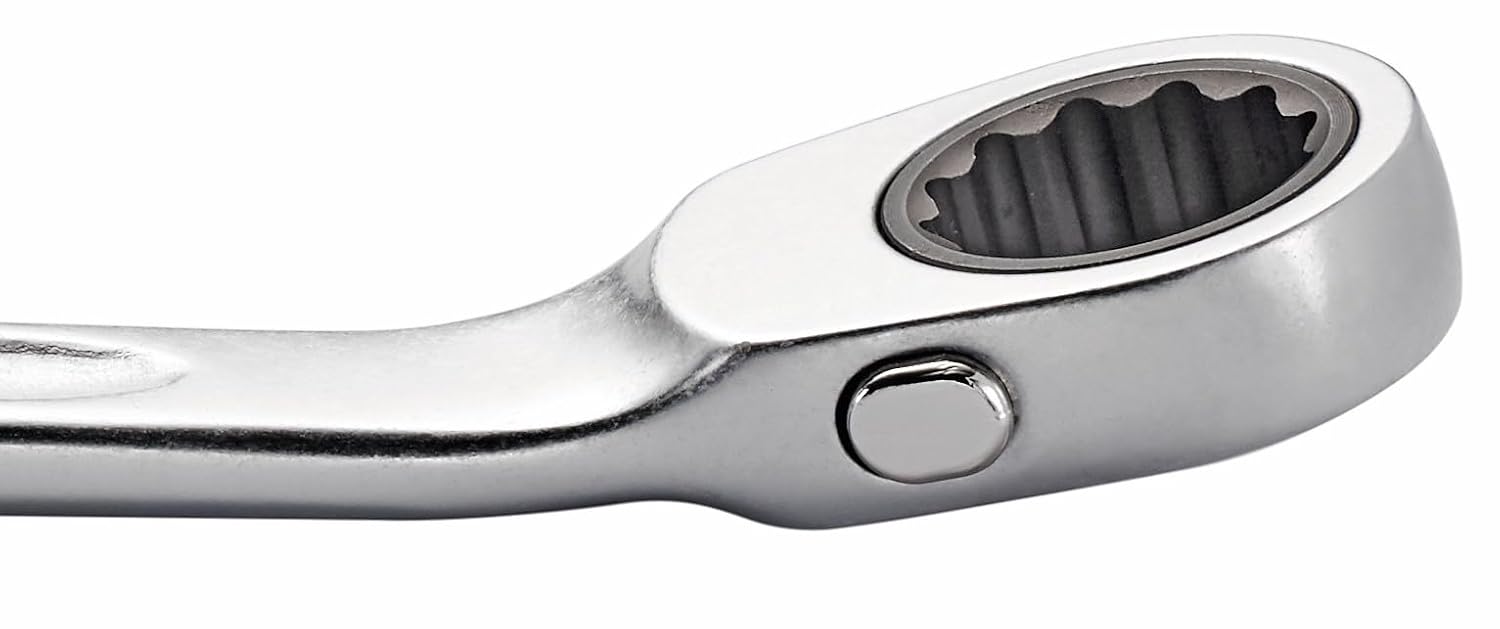 Stahlwille 96411712 Reversible Combination Ratcheting Spanners Open-Ratch Set, 12 Pieces, Size 8mm upto 19mm Spanner Openings, 72 Teeth, Bi-Hexagon, Made in Germany