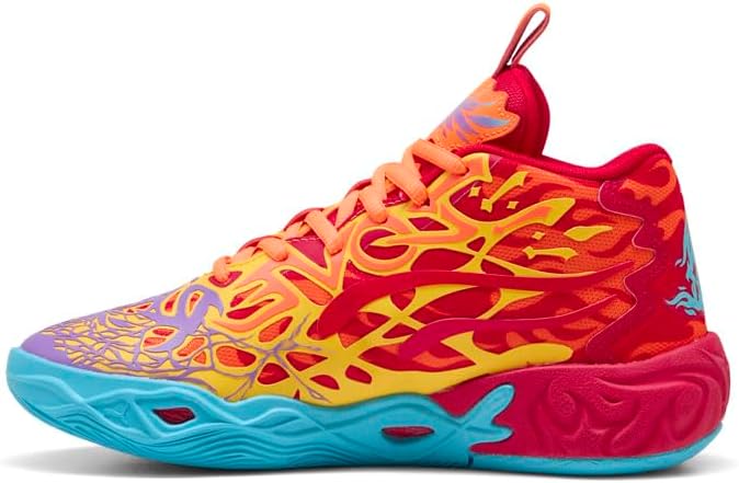 PUMA Kids Boys Mb.04 Phoenix Basketball Sneakers Shoes - Orange, Red - Size 6.5 M
