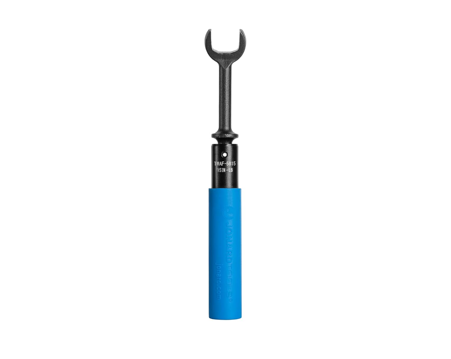Jonard Tools TWAF-5815 Torque Wrench, Full Head 5/8', 15 in-lb - CATV/COAX/VDV Tool with Audible Click, Cushion Grip, Angled Head, High Carbon Steel