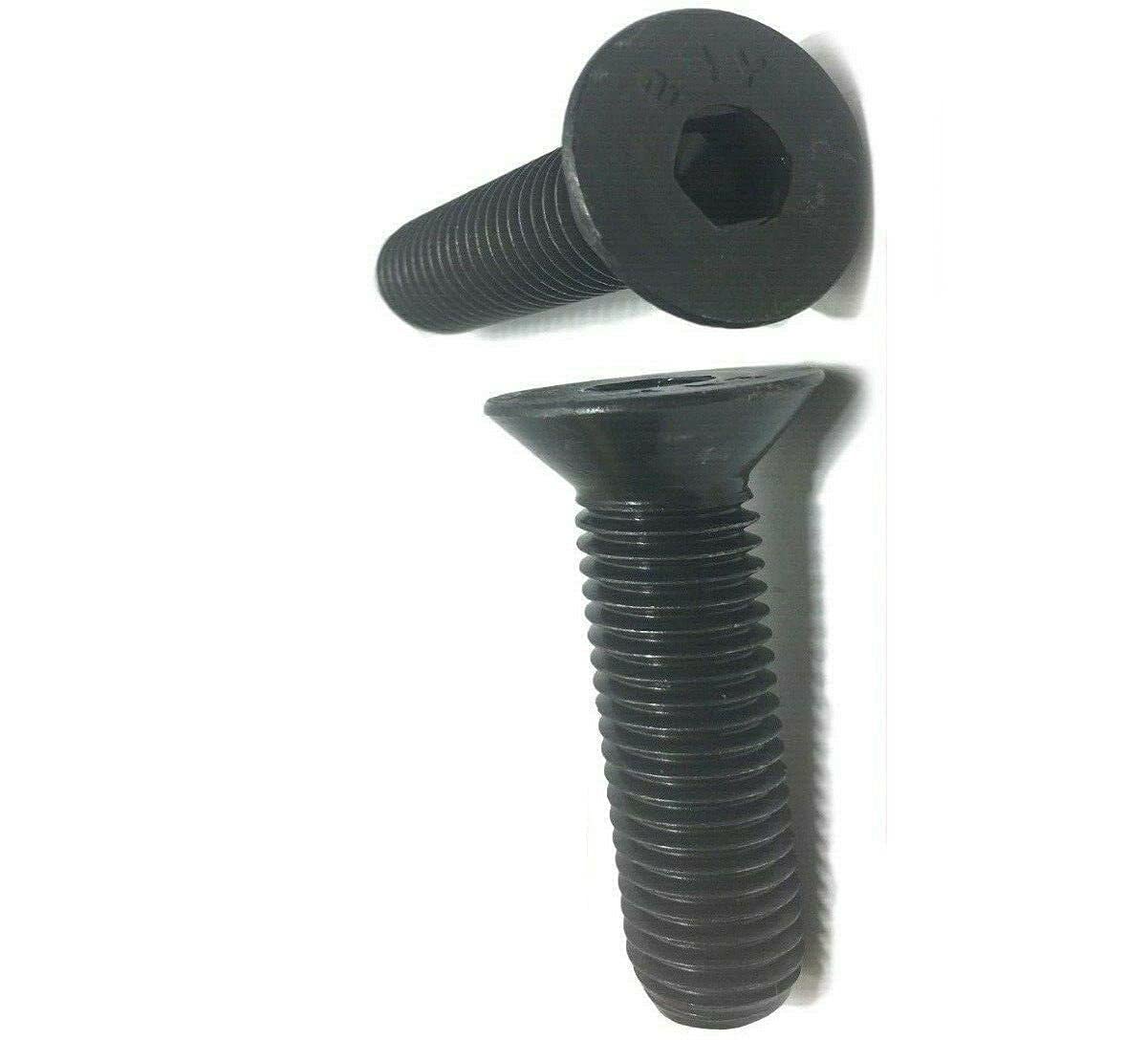 Pr-Mch Package of 1000, 1/4-20 x 2' Flat Head Cap Screw Black Oxide Thread Socket Set Kit #DR-D7630D