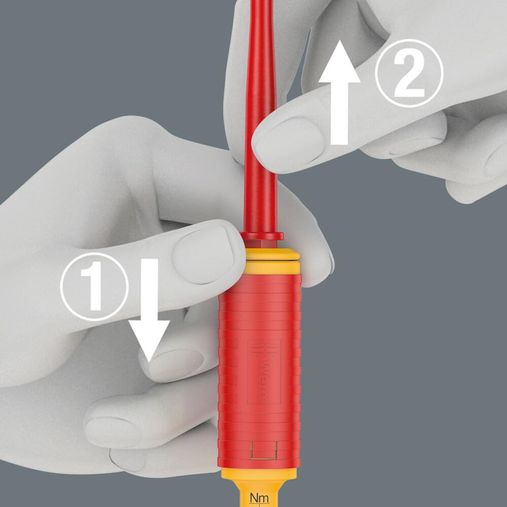 Wera 05074752001 Series 7400 VDE Kraftform adjustable torque handle (0.3-3.5 Nm), art. no. 7440 VDE x 0.3-1.2 Nm