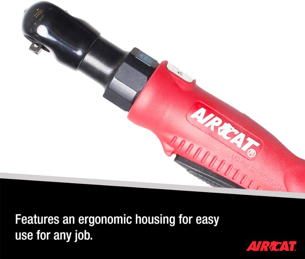 AIRCAT Pneumatic Tools 801: Composite Ratchet 320 RPM, 35 ft-lbs Maximum Torque - 3/8-Inch