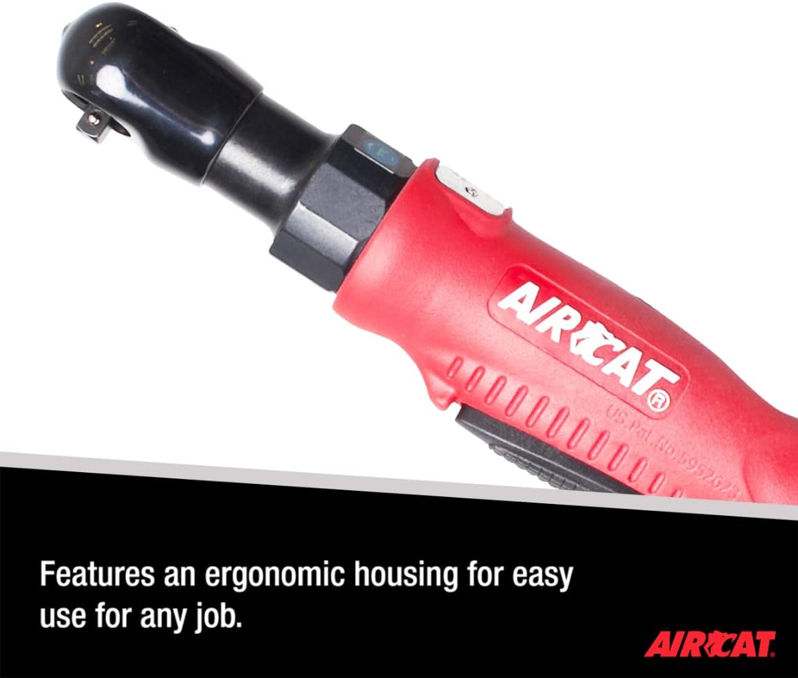 AIRCAT Pneumatic Tools 801: Composite Ratchet 320 RPM, 35 ft-lbs Maximum Torque - 3/8-Inch