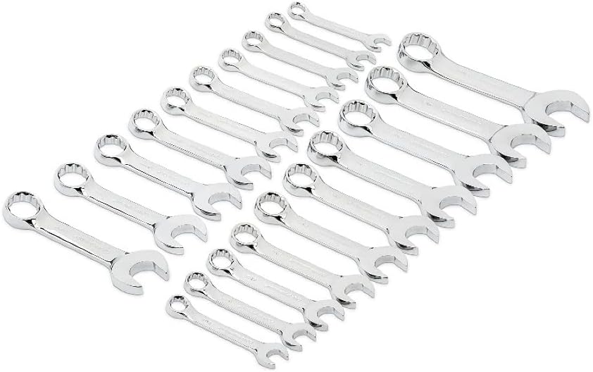 20PC SAE & METRIC STUBBY COMBO WRENCH NEW