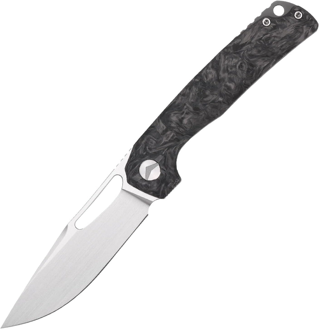 Pocket Knife, 3.5' M390 Blade Folding Knife Hunting Knife Survival Knife with Pocket Clip, EDC Knives for Hunting Camping Survival Outdoor Fishing Hiking (Black&Grey)