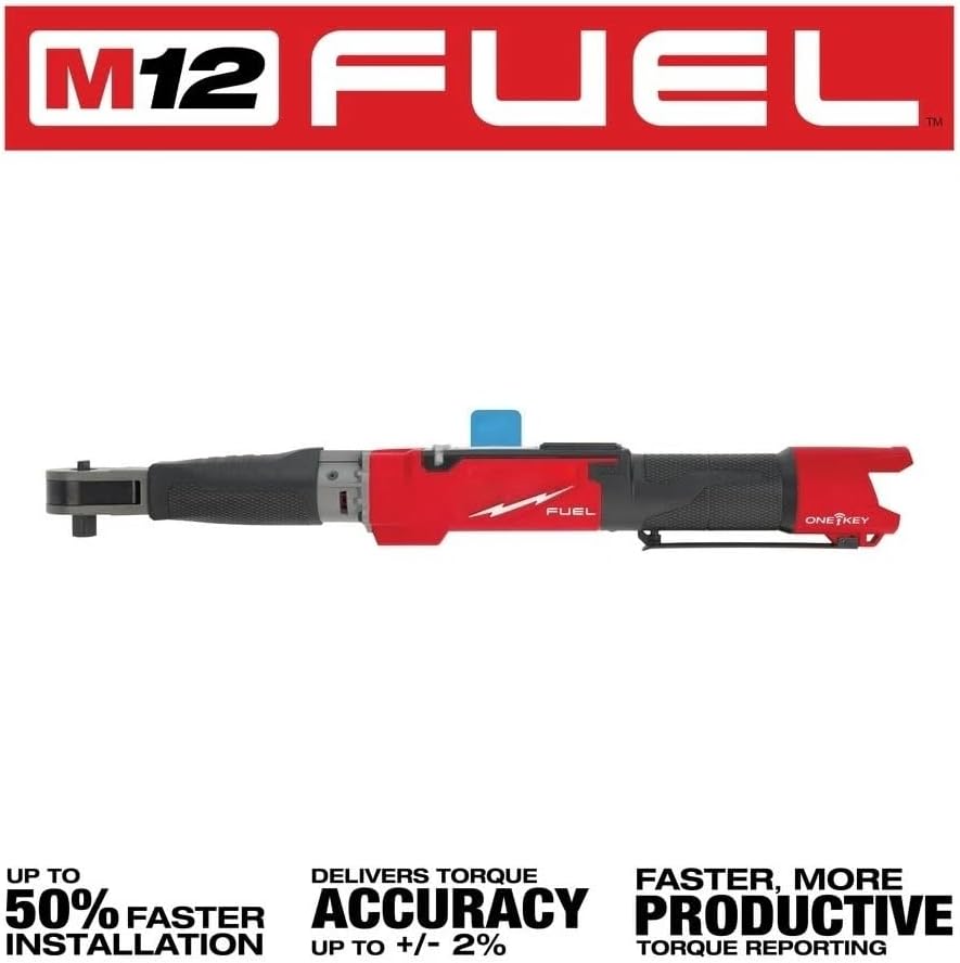 2466-20 Brushless Torque Wrench for Milwaukee M12 12V FUEL 1/2' Digital Torque Wrench w/ONE-KEY - Bare Tool