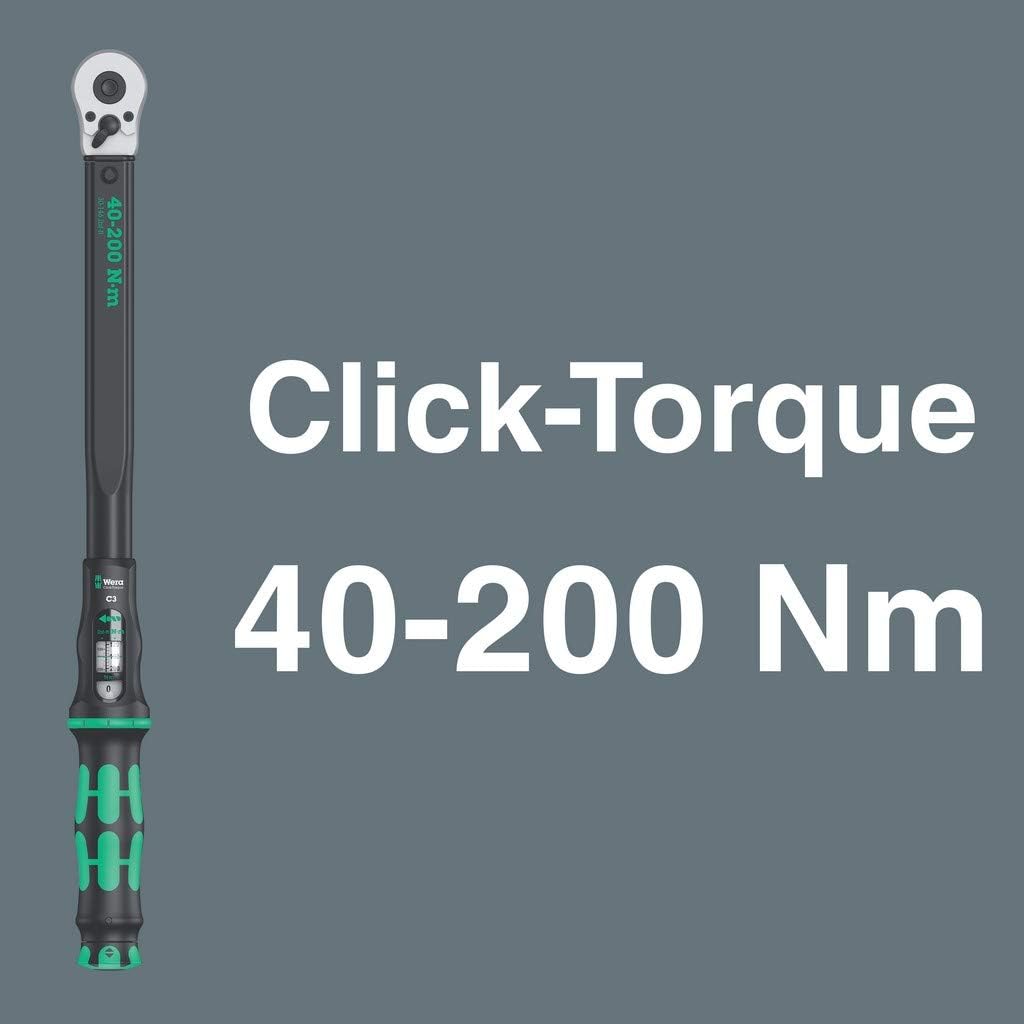 WERA 05075680001 Click-Torque C 3 Set 1, 40-200 Nm, 13 Pieces