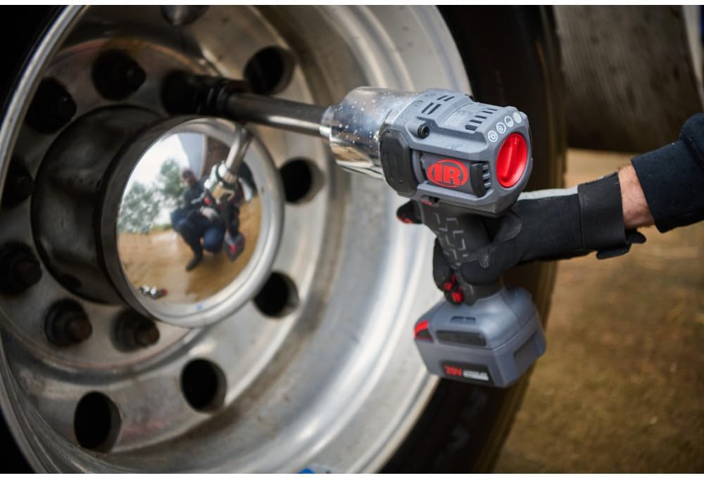 Ingersoll Rand W8571-K2 3/4' 20V Cordless Impact Wrench 2 Battery Kit, 2000 ft-lb Torque, 6' Extended Anvil, Friction Ring Thru-hole, Pistol