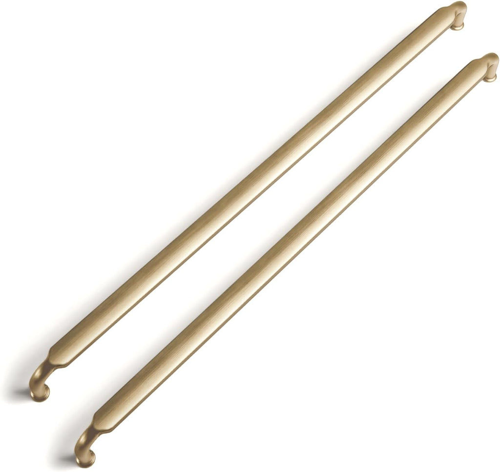 Goo-Ki 6 Pack 12-3/5 Inch （320mm） Hole Center Cabinet Pulls Champagne Bronze Zinc Alloy Kitchen Drawer Pulls Drawer Handles 13.05 Inch Length 2202-UBR-320