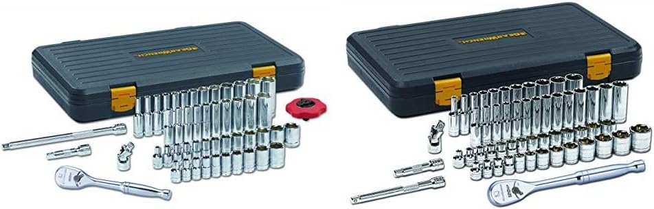 GEARWRENCH 51 Pc. 1/4' Drive 6 Point 120XP Standard & Deep SAE/Metric Mechanics Tool Set - 80300P & GEARWRENCH 56 Pc. 3/8' Drive 6 Point 120XP Standard & Deep SAE/Metric Mechanics Tool Set - 80550P