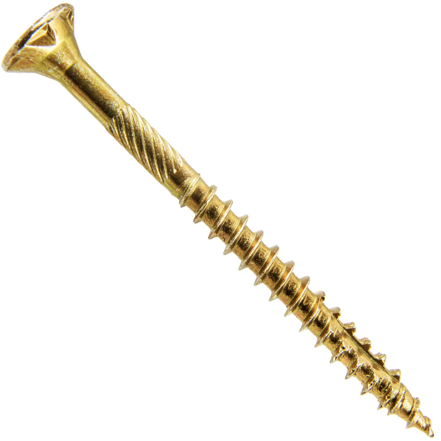 Jake Sales #8 x 2 Gold Star Wood Screw Torx Drive Flat Head (Full Box - 3500 Screw Count) - Multipurpose Wood Screws