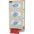 Protective Wear Organizer-Glove and Bag Holds Three Boxes of Gloves and one roll of Bags Two-Way Keyholes for Vertical or Horizontal Wall mounting Dims: 3.95'L x 10.10'W x 20.4'H