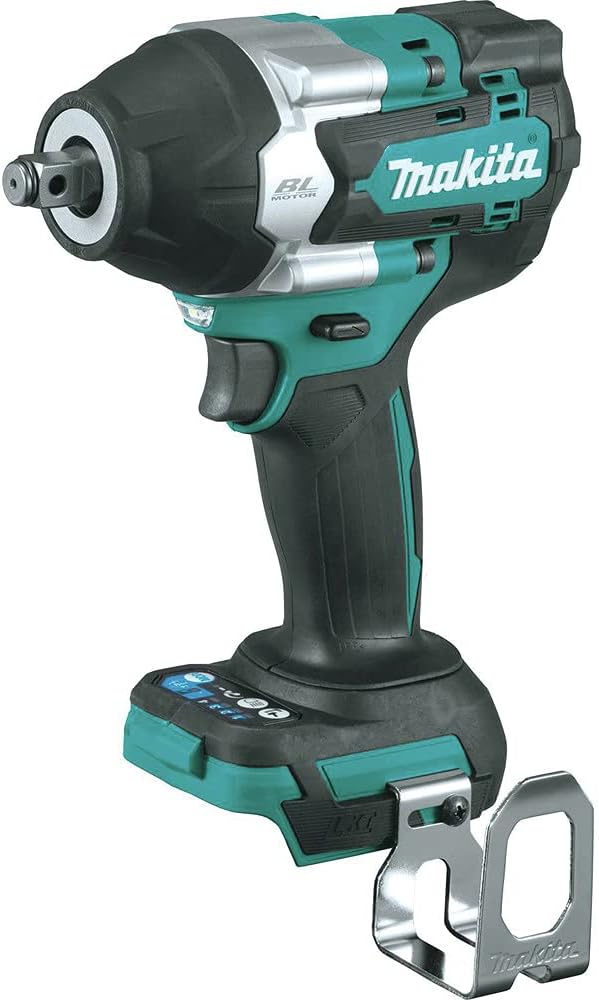 Makita XWT17Z 18V LXT® Lithium-Ion Brushless Cordless 4-Speed Mid-Torque 1/2' Sq. Drive Impact Wrench w/Friction Ring Anvil, Tool Only