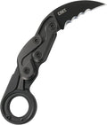 CRKT Provoke Folding Knife with Kinematic: Morphing Karambit, D2 Veff Serrations Blade, Aluminum Handle, Pocket Clip, 4040V