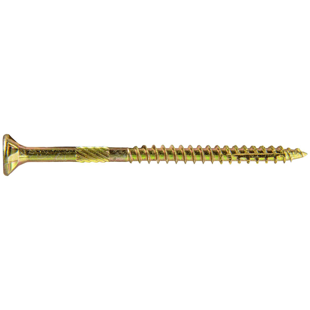 8 x 2-1/2' Gold Star Wood Screw Torx/Star Drive Flat Head CASE of 9-5 Pound Boxes 5,400 Screws